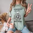 Introvert Read Spicy Books Lover Bookworm Skeleton Reading Comfort Color Blast T-Shirt Fern Introvert Read Spicy Books Lover Bookworm Skeleton Reading Comfort Color Blast T-Shirt Fern