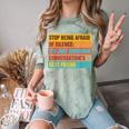 Introvert Stop Being Afraid Of Silence Just Awkward Comfort Color Blast T-Shirt Fern