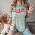Introvert Valentines Day I Want You I Just Can't Flirt Comfort Color Blast T-Shirt Fern