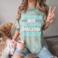 Introverted Biology Science Biologist Introverts Comfort Color Blast T-Shirt Fern
