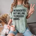 Introverted Bookworm Books Introvert Comfort Color Blast T-Shirt Fern