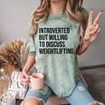 Introverted Weightlifter Gym Weightlifting Introvert Comfort Color Blast T-Shirt Fern Introverted Weightlifter Gym Weightlifting Introvert Comfort Color Blast T-Shirt Fern