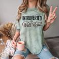 Introverted But Well-Read Book Lover Comfort Color Blast T-Shirt Fern