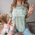Introverted But Willing To Discuss Figure Skating Introverts Comfort Color Blast T-Shirt Fern