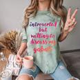 Introverted Willing To Discuss Gabali Introvert Comfort Color Blast T-Shirt Fern Introverted Willing To Discuss Gabali Introvert Comfort Color Blast T-Shirt Fern