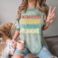 Introverted But Willing To Discuss Running Hobby Comfort Color Blast T-Shirt Fern