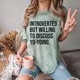 Introverted Yoyo Toy Player Yo-Yo Introvert Comfort Color Blast T-Shirt Fern Introverted Yoyo Toy Player Yo-Yo Introvert Comfort Color Blast T-Shirt Fern