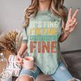 It's Fine I'm Fine Everything Is Fine Meme Introvert Sarcasm Comfort Color Blast T-Shirt Fern It's Fine I'm Fine Everything Is Fine Meme Introvert Sarcasm Comfort Color Blast T-Shirt Fern