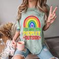 It's Way Too Peopley Outside Anti Social Introvert Comfort Color Blast T-Shirt Fern It's Way Too Peopley Outside Anti Social Introvert Comfort Color Blast T-Shirt Fern