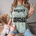 It's Way Too Peopley Outside Anti Social Introvert Comfort Color Blast T-Shirt Fern It's Way Too Peopley Outside Anti Social Introvert Comfort Color Blast T-Shirt Fern