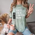 JD ESQ Law Graduate Fact I’m a Lawyer Now Graduation Comfort Color Blast T-Shirt Fern