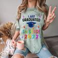 I Just Graduated 5th Grade Graduation Class 2022 Graduate Comfort Color Blast T-Shirt Fern