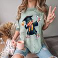 Kids Boys Grad Dabbing Graduation Class Of 2025 Comfort Color Blast T-Shirt Fern