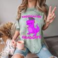 Kids Kindergarten Graduation Idea For Girls Dinosaur Comfort Color Blast T-Shirt Fern