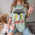 Kids Kindergarten Nailed It Shirt 2019 Shark Graduation Tee Comfort Color Blast T-Shirt Fern