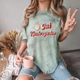 Kids Peace Out Kindergarten Graduation Kindergarten Graduate Comfort Color Blast T-Shirt Fern