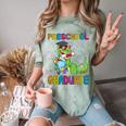 Kids Preschool Graduate T-Rex Dinosaur Preschool Graduation Comfort Color Blast T-Shirt Fern