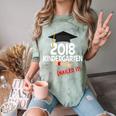 Kindergarten 2018 NAILED IT Graduation Graduate Comfort Color Blast T-Shirt Fern