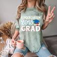 Kindergarten Graduation Shirt Boys Girls Graduate Comfort Color Blast T-Shirt Fern