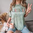 Latina Proud And Educated Powerful Latinas Pride Graduation Comfort Color Blast T-Shirt Fern