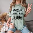 Law School Graduation Bar Exam Comfort Color Blast T-Shirt Fern