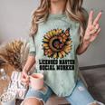 Licensed Masters Social Work Worker LMSW Graduation 2026 Comfort Color Blast T-Shirt Fern