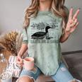 Loon Bird Pun Leave Me A Loon Nature For Introverts Comfort Color Blast T-Shirt Fern