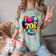 I Love The 70s Retro Cassette Roller Vinyl Nostalgia Vibes Comfort Color Blast T-Shirt Fern