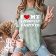 I Love My Introvert Partner I Heart My Introvert Partner Comfort Color Blast T-Shirt Fern I Love My Introvert Partner I Heart My Introvert Partner Comfort Color Blast T-Shirt Fern