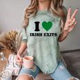 I Love Irish Exits St Patrick's Day Introvert Party Comfort Color Blast T-Shirt Fern I Love Irish Exits St Patrick's Day Introvert Party Comfort Color Blast T-Shirt Fern