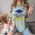 Masters Degree Proud Dad Graduation Shirt MBA Social Work Comfort Color Blast T-Shirt Fern