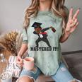 Masters Graduation Mastered It Dabbing Man Tee Comfort Color Blast T-Shirt Fern