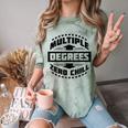 Multiple Degrees Zero Chill College Graduation Comfort Color Blast T-Shirt Fern