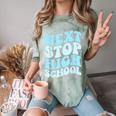 Next Stop High School Elementary School Graduation 2025 Comfort Color Blast T-Shirt Fern