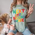 Next Stop Second Grade 1st Grade Graduation Day Kids Comfort Color Blast T-Shirt Fern