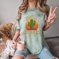 Not A Hugger Cactus Retro Sunset No Hugging Introvert Comfort Color Blast T-Shirt Fern Not A Hugger Cactus Retro Sunset No Hugging Introvert Comfort Color Blast T-Shirt Fern