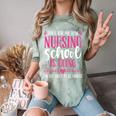 Nursing School Graduate Nurse Graduation Party Comfort Color Blast T-Shirt Fern