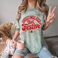Overstimulated But Festive – Christmas Introvert Humor Comfort Color Blast T-Shirt Fern Overstimulated But Festive – Christmas Introvert Humor Comfort Color Blast T-Shirt Fern
