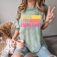 Peace Love Engineering Engineer School Graduation Retro Comfort Color Blast T-Shirt Fern