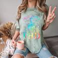 PhD Graduation Dead Inside But i Got My PhD Tie Dye Funny Comfort Color Blast T-Shirt Fern
