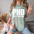 PHD Pretty Huge Debt Doctoral Degree PHD Graduation Comfort Color Blast T-Shirt Fern