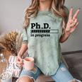 PhD In Progress Graduation Progress Bar Shirt Comfort Color Blast T-Shirt Fern