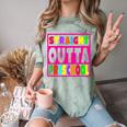 Pink STRAIGHT OUTTA Preschool PRE-K Graduation Comfort Color Blast T-Shirt Fern