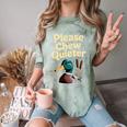 Please Chew Quieter Introvert Duck Lover Comfort Color Blast T-Shirt Fern Please Chew Quieter Introvert Duck Lover Comfort Color Blast T-Shirt Fern