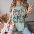 Please Be Patient I'm From The 1900s Cowboy Skeleton Comfort Color Blast T-Shirt Fern
