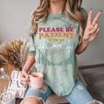 Please Be Patient With Me I'm From The 1900s Heart Beat Comfort Color Blast T-Shirt Fern
