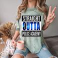 Police Academy Shirt Police Officer Graduation Comfort Color Blast T-Shirt Fern