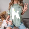 Poodle Graduation Dog Graduate Comfort Color Blast T-Shirt Fern