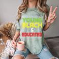 Proud African American Educated Graduation Comfort Color Blast T-Shirt Fern