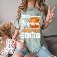Proud Boyfriend Of A 2025 Senior Graduation Basketball Comfort Color Blast T-Shirt Fern